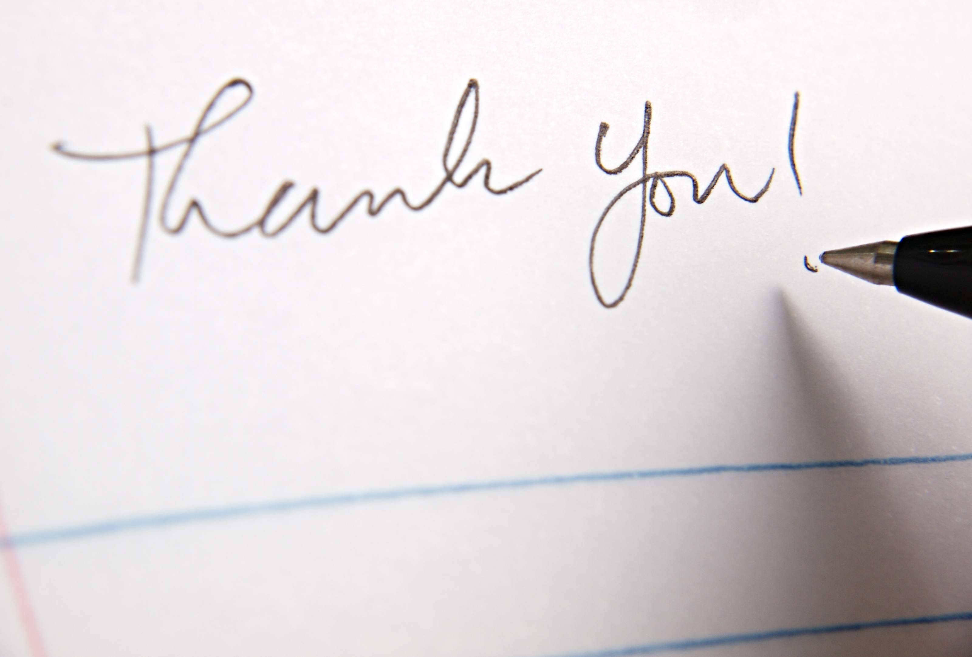 Why It’s Import to Send a Handwritten Thank You :: Award Staffing