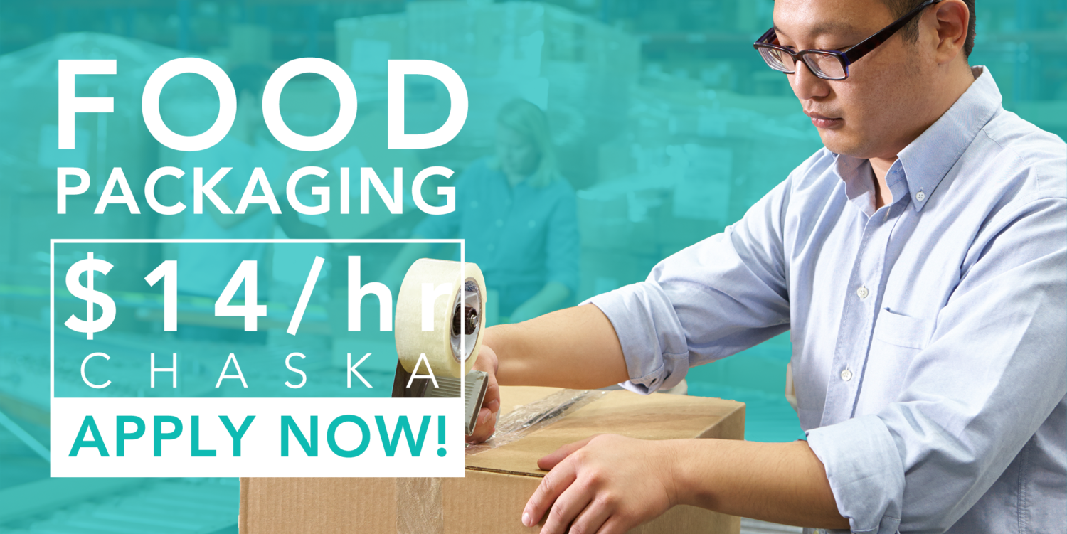 Now Hiring for Food Production Jobs in Chaska Award Staffing